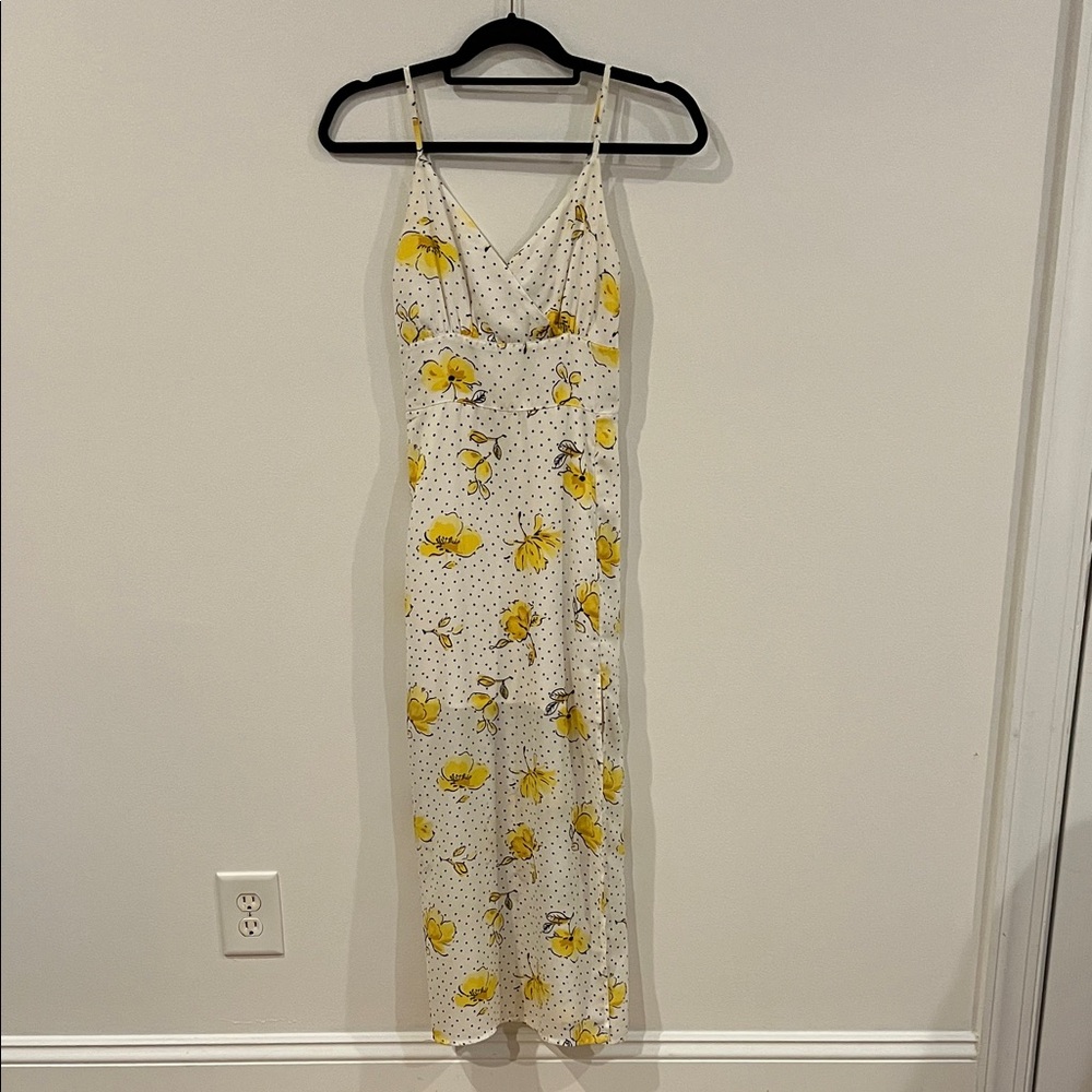 Abercrombie & Fitch Floral Yellow and White Dress